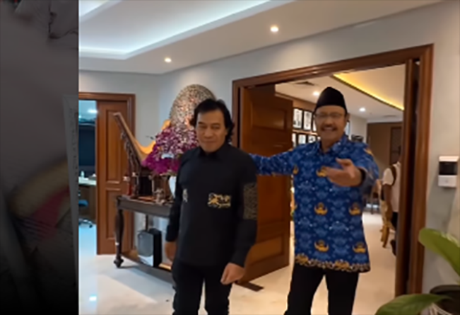 Alfiansyah Komeng berkunjung ke Kemensos/Foto: dok Kemensos 